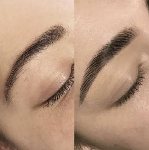 pretty little secrets before and after brow lamination